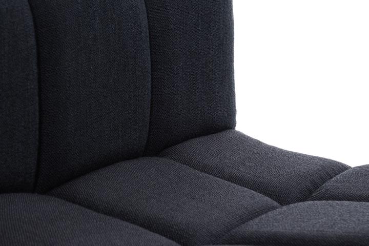 Actual product image Swisshandel24 Bar stool Peru FABRIC, black