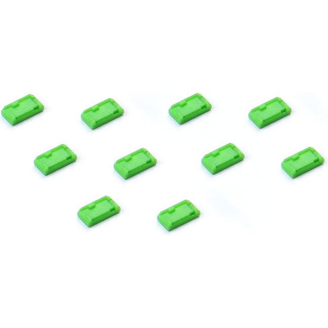 Smart Keeper Mini USB-B Micro Port Blocker grün 10 Stk., Notebook Security, Grün