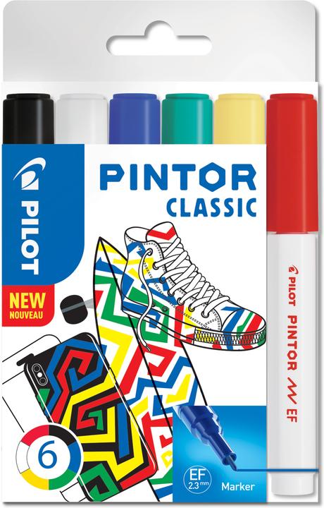 Actual product image Pilot Pintor Extra Fine Set of 6 Classic (6 x)