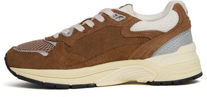 Image du produit Autry Sneakers Hyperway In Mesh E Suede Cigar, Argento (39)