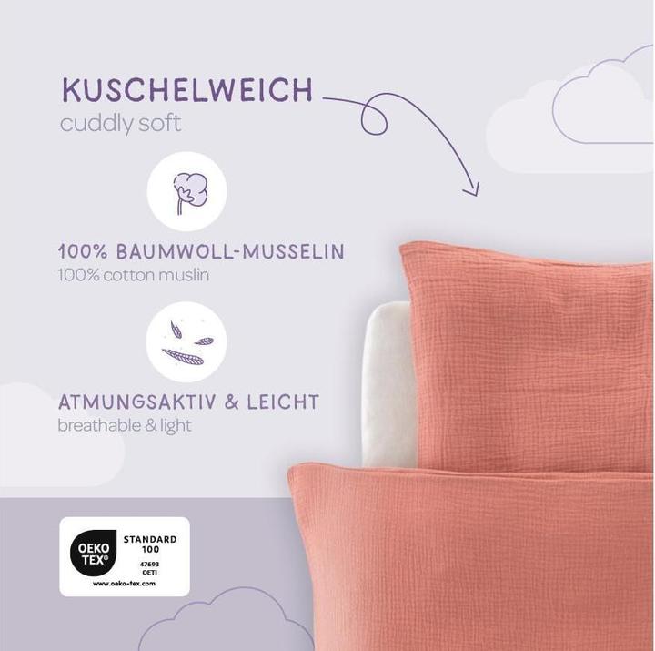 Produktbild Träumeland Kinderbettwäsche Baumwollmusselin