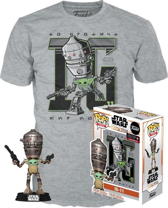 Funko Pop! SW Mandalorian : IG-11 Excl w/ T-Shirt (M)