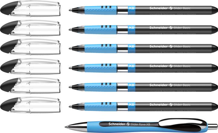 Produktbild Schneider Kugelschreiber Slider Basic Strichstärke: 0,7 mm Schreibfarbe: schwarz (Schwarz, 1 x)