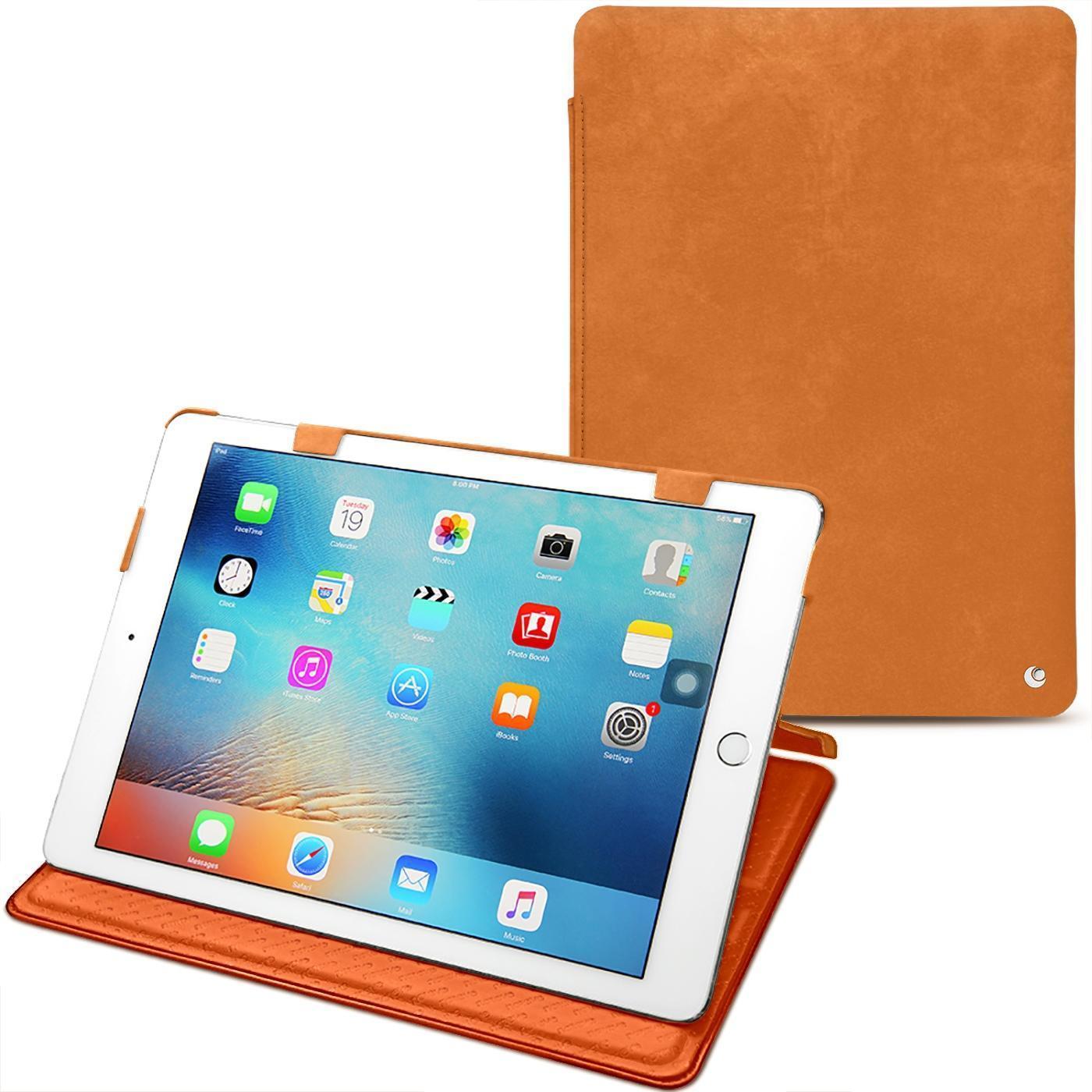 Noreve Lederschutzhülle horizontal (iPad Pro 9.7 2016 (1. Gen)), Tablet Hülle, Orange