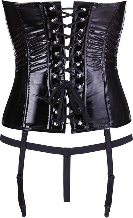 Actual product image Black Level Vinyl Corsage black 2XL (XXL)