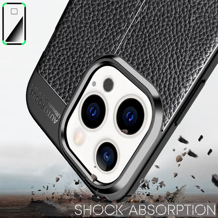 Actual product image Nalia Leather Look Silicone Cell Phone Case (Apple iPhone 13 Pro)