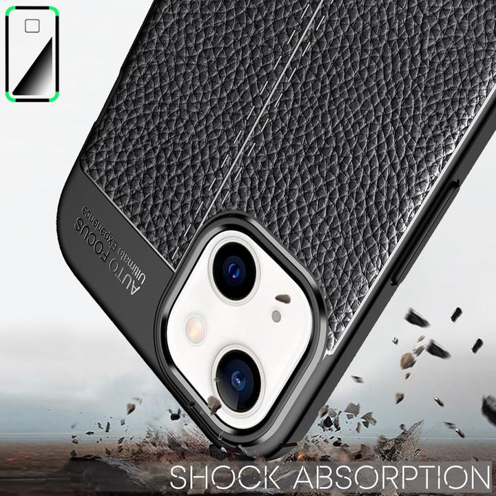 Actual product image Nalia Leather Look Silicone Cell Phone Case (Apple iPhone 13 mini)