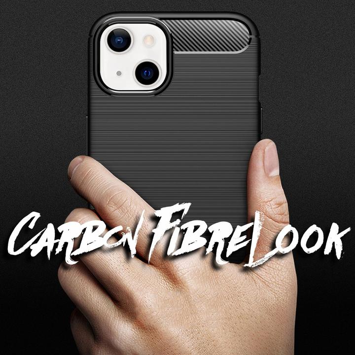 Produktbild Nalia Carbon Look Silikon Handyhülle (Apple iPhone 13)