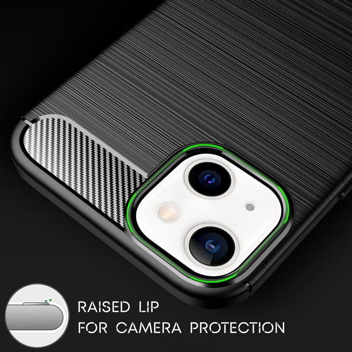 Produktbild Nalia Carbon Look Silikon Handyhülle (Apple iPhone 13)