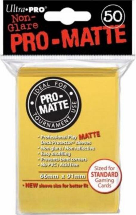 Actual product image Ultra Pro Deck Protector card sleeves Solid Yellow (50)
