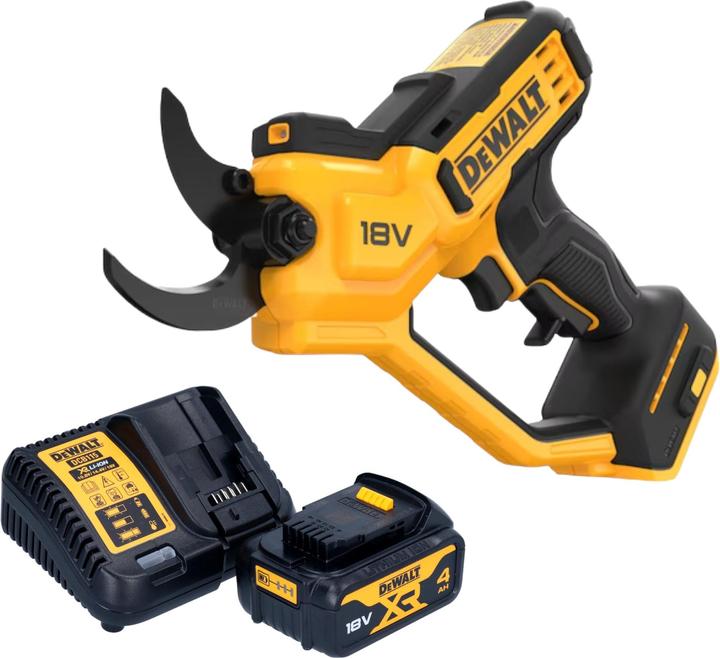 Actual product image DeWalt DCMPP 568 M1 Battery pruning shears 18 V 38 mm + 1x battery 4.0 Ah + charger