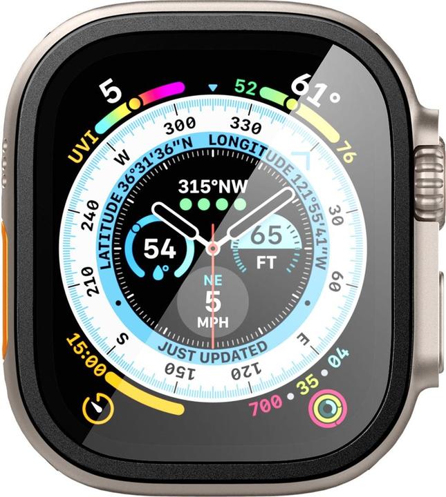 Productafbeelding Spigen ALM Glass.Tr Slim Pro Apple Watch Ultra (49 mm) Zwart AGL06163