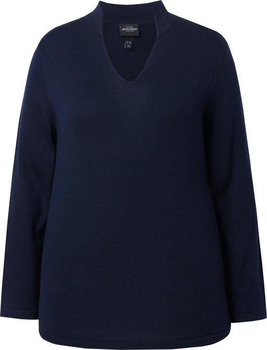 Actual product image Ulla Popken Pullover, Seidenmix, Kelchkragen, Langarm (58)