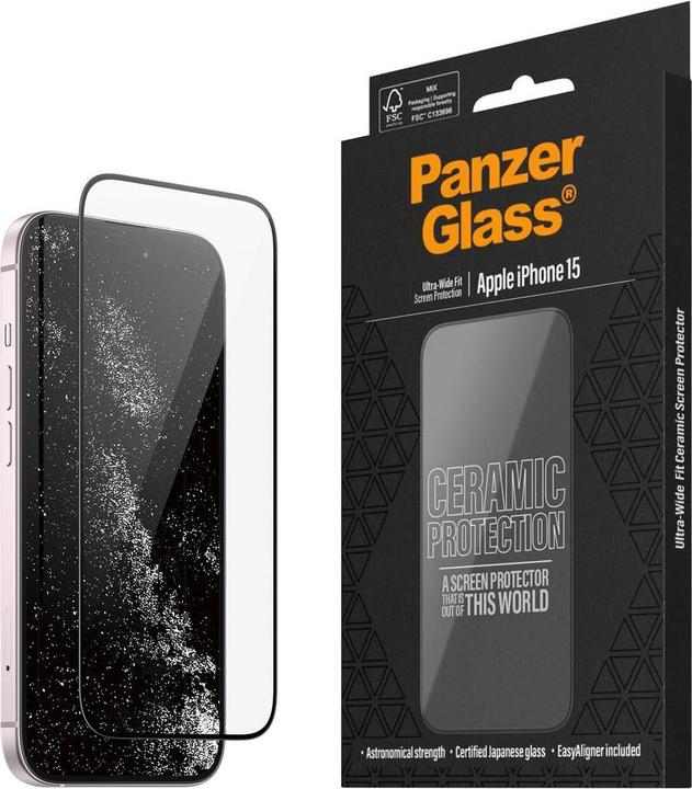 Produktbild PanzerGlass Ceramic Protection (1 Stk., Apple iPhone 15)