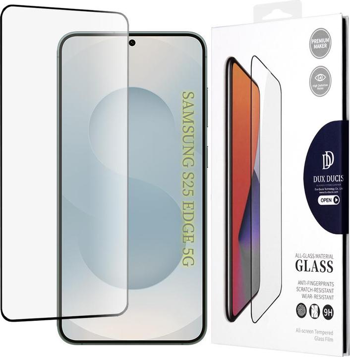 Dux Ducis - Tempered Glass - Samsung Galaxy S25 Edge - Black (1 Stück, Samsung Galaxy S25 Edge)