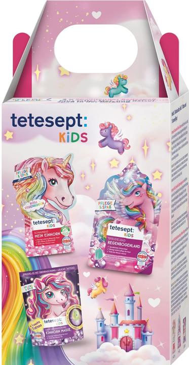 Produktbild Tetesept Einhornwelt Set (Badesalz, Schaumbad, 255 ml)