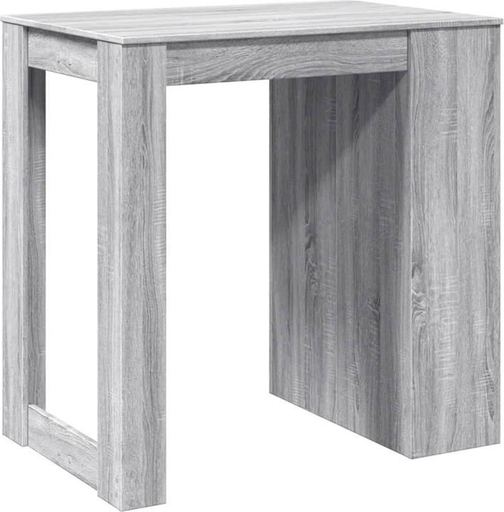 Actual product image vidaXL Bar table High table Counter table Kitchen table Grey Sonoma wood-based material