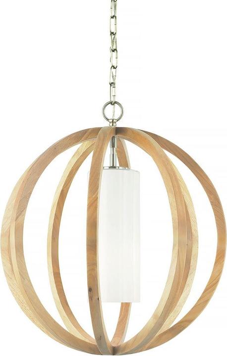 Actual product image Elstead Lighting Allier pendant light E27 58cm Light wood, brushed steel (E27)