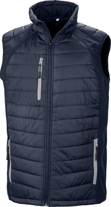 Actual product image Result Unisex Adult Compass Softshell Padded Gilet (XXL)