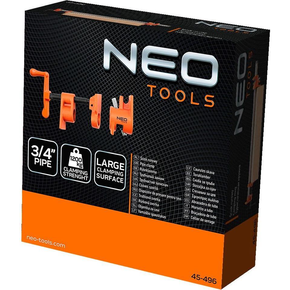Neo, Schraubstock + Zwinge, 3/4" Rohrschelle