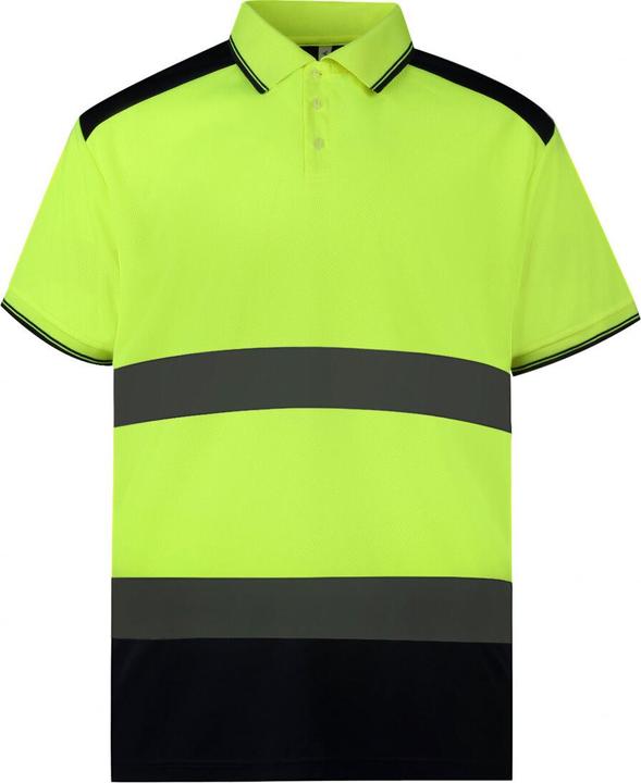 Produktbild Yoko Zweifarbiges Poloshirt mit hoher Sichtbarkeit (L)