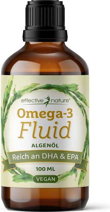 Image du produit Effective Nature Huile d'algues oméga-3 végétalienne (1 pièce(s), Liquide)