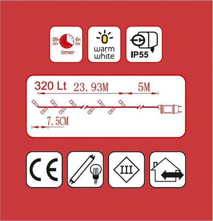 Image du produit Ekström Guirlande lumineuse à LED (24 m)