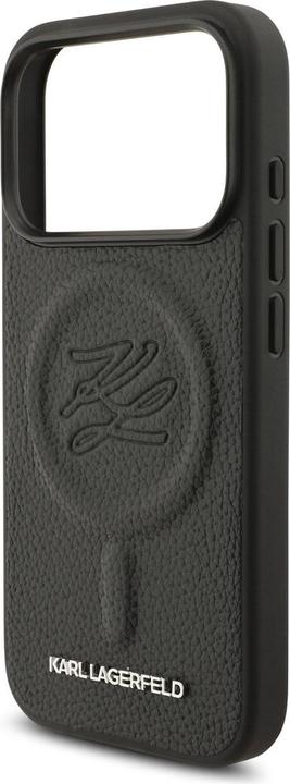 Immagine prodotto Karl Lagerfeld MagSafe PU-Lederhülle mit initialem Deboosed-Logo für Apple iPhone 17 Pro (Apple iPhone 17 Pro)