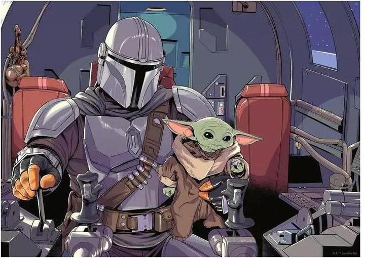 Produktbild Ravensburger Puzzle 12000512 - The Mandalorian - 1000 Teile Star Wars Puzzle für Erwachsene und (1000 Teile)