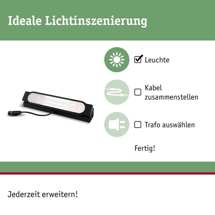 Produktbild Paulmann Plug & Shine Wallwasher Tidos (510 lm, IP67)