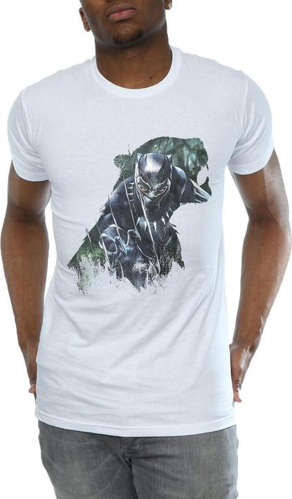 Actual product image Mens Black Panther Wild Silhouette T-Shirt (S)