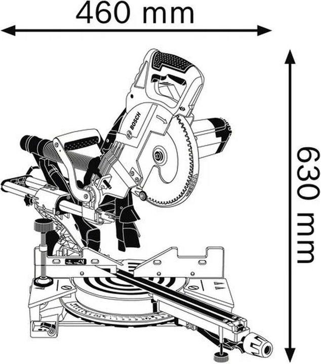 Actual product image Bosch Professional Panel saw GCM 8 SJL