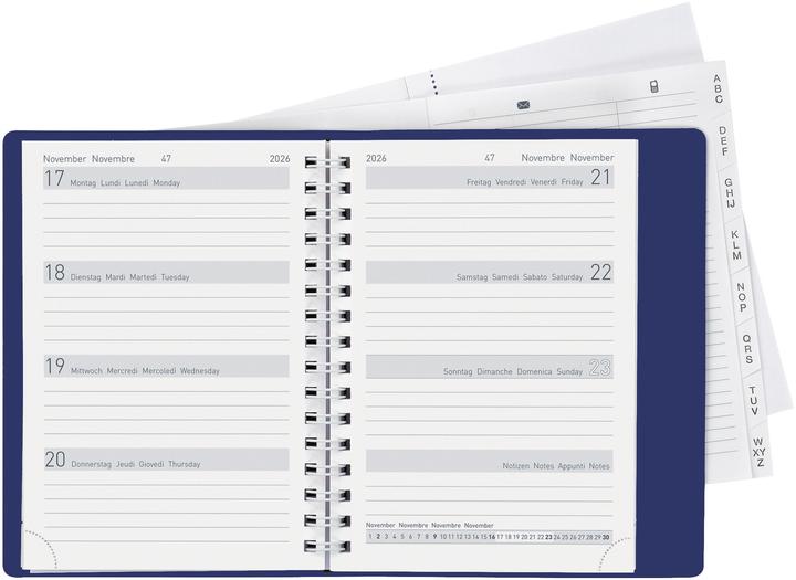 Actual product image Biella Pocket Agenda Memento Wire-O (German, French, Italian, English)