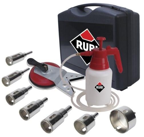 Produktbild Rubi SARA WET DRILL KIT 20 28 35 43 50 65 75 + GUIDE MULTIDRILL + HYDRAULICS (75 Millimeter)
