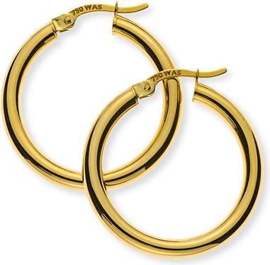 Produktbild Natsumi Schmuck Creolen Gelbgold 18K/750 Ø 26mm Rund (750/18 K Gelbgold)