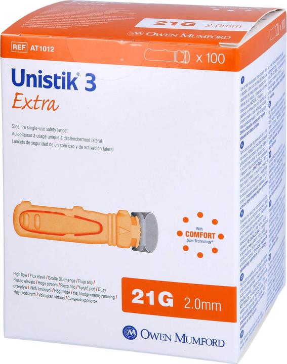 Produktbild Owen Mumford Sicherheitslanzetten Extra 21G (2.0mm) (Lanzette)