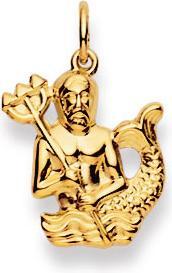 Image du produit Natsumi Schmuck Pendentif signe astrologique Verseau en or jaune 18K/750 grand (750/18 K Or jaune)
