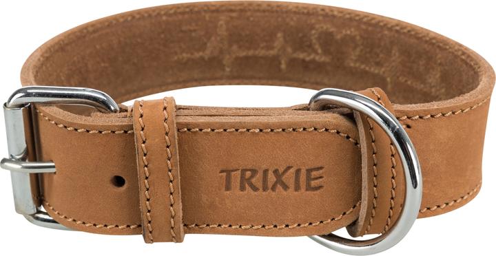 Image du produit Trixie Rustic Vetleer Collier Hond Heartbeat Bruin (Chien, Sport canin)