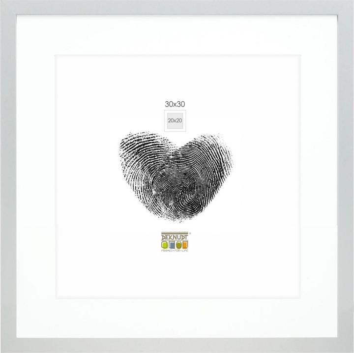 Produktbild Deknudt S66KD1 P1 30x30 Holz silber mit Passepartout (30 x 30 cm)
