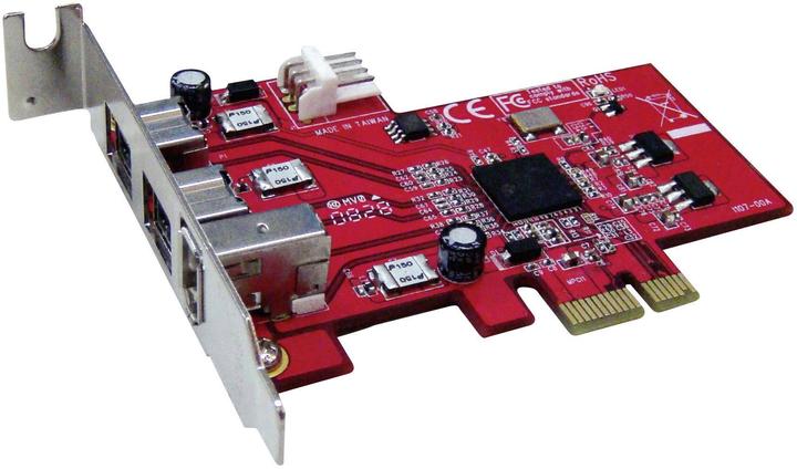 Actual product image Renkforce 3 Port FireWire 400/800 PCI Express Card