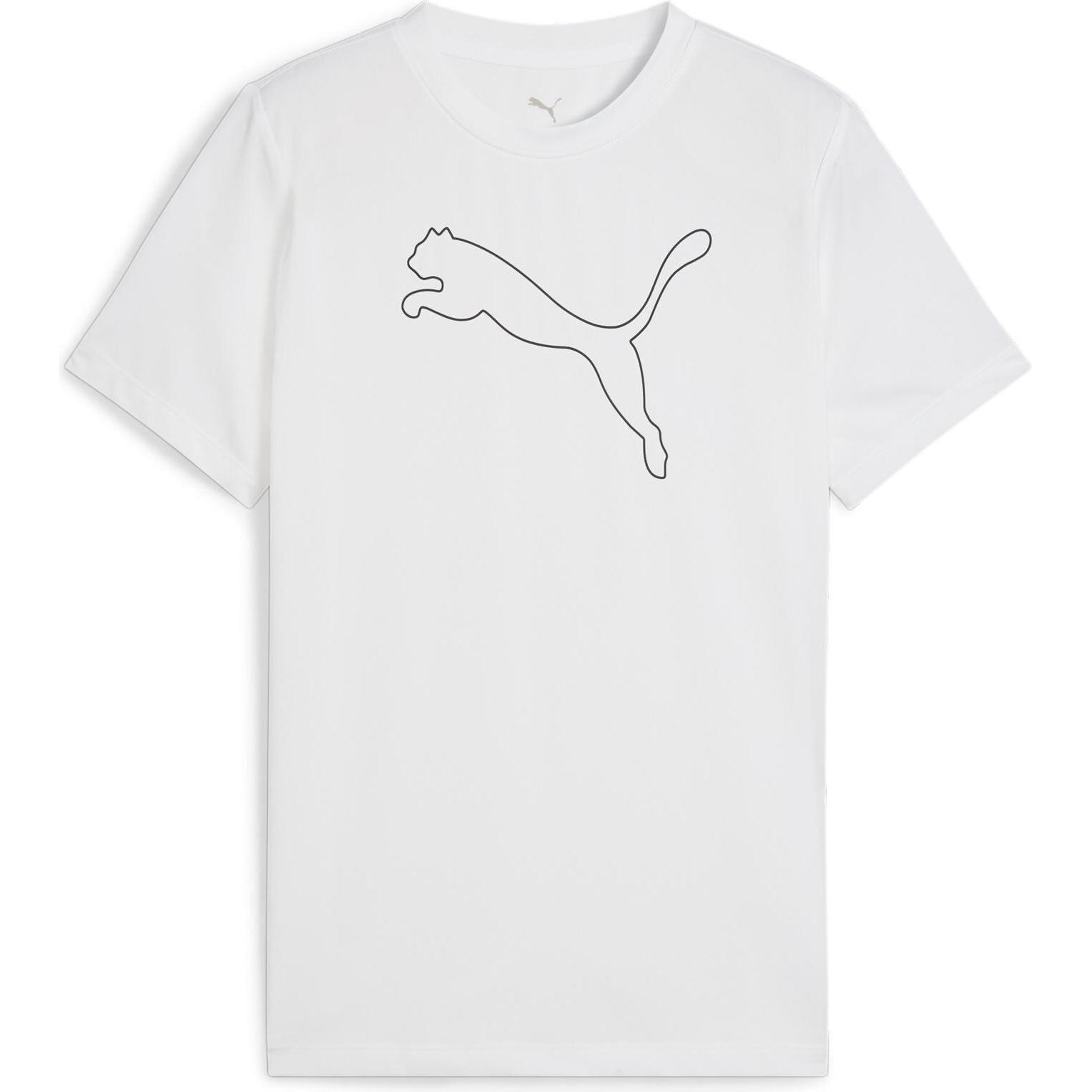 Thumbnail - Puma, Mädchen, Sportshirt, TAD ESS Cat Logo Tee G (128), Weiss, 128
