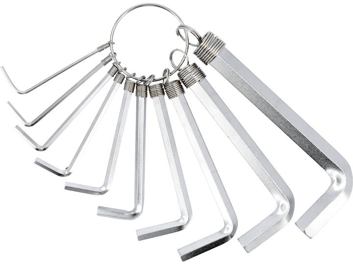 Image du produit Toya Jeu de clés Allen 10 pcs. 1,5 - 10 mm CrV