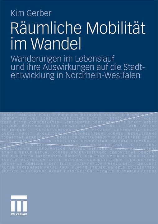 Produktbild Räumliche Mobilität im Wandel (Deutsch, Kim Lücking, 2011)
