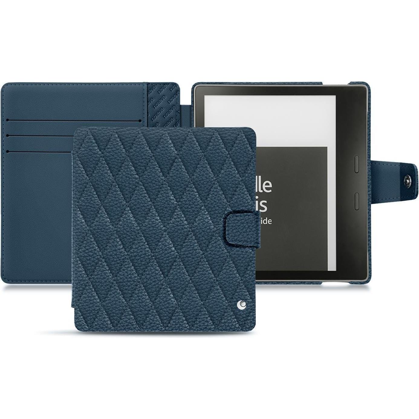 Noreve Lederschutzhülle Wallet (Kindle Oasis 2017), eReader Zubehör, Blau
