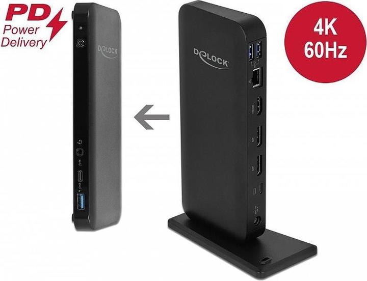 Image du produit Delock USB Type-C DP 1.4 Station d'accueil 4K (Port de connexion (propriétaire), 1 Ports)