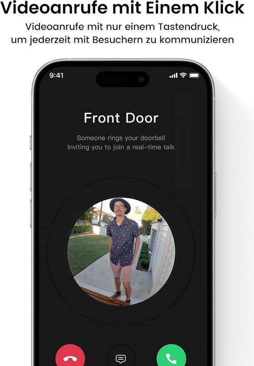 Produktbild Aosu 2K HD Video-Türklingel mit Kamera und Gong