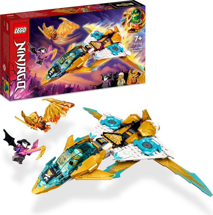 Produktbild LEGO Zanes Golddrachen-Jet (71770, LEGO Ninjago)