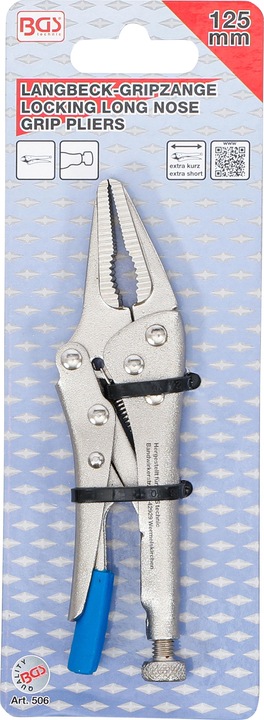 Immagine prodotto BGS Pinza di bloccaggio becco lungo extra corta 125 mm (125 mm)