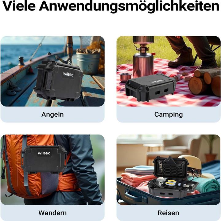 Produktbild Wiltec Universalkoffer 28,2x7,8x9,95cm wasserdicht Transportkoffer Schutzkoffer