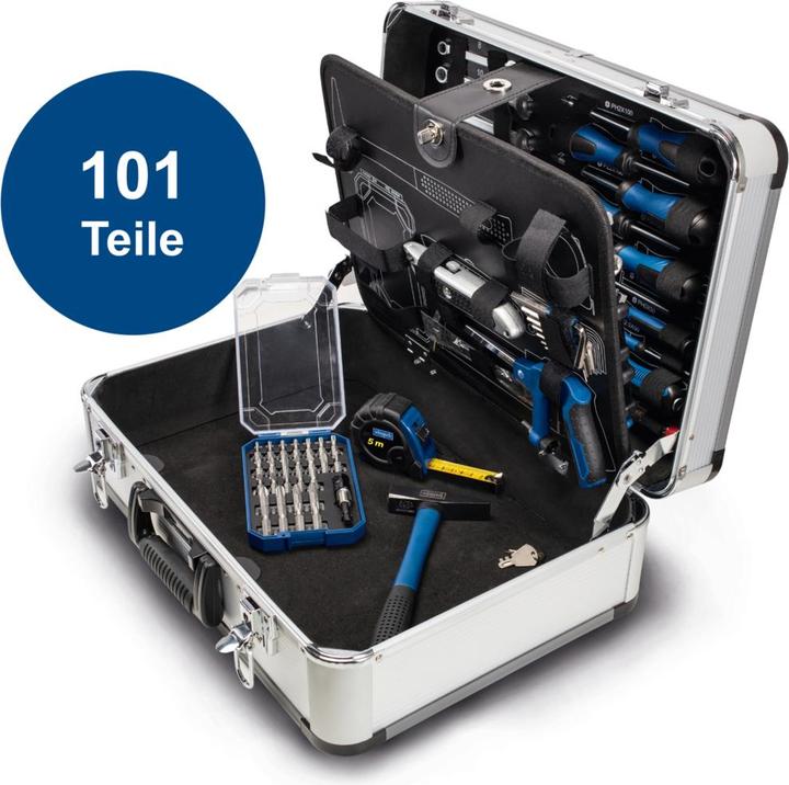 Image du produit Scheppach Jeu d'outils à main TB150 dans un coffret métallique 101 pcs. (101 pièces)